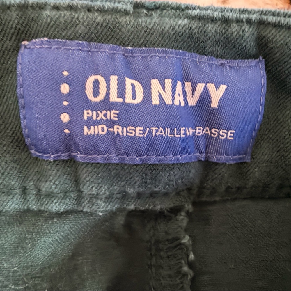 Old Navy Pixie Winter Spruce Women’s Size 14 Mid-Rise Pants - Picture 9 of 11